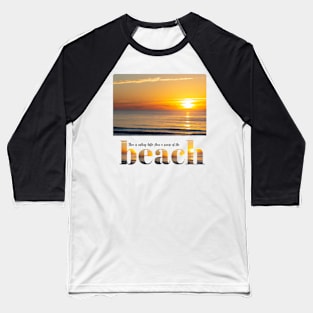 Tropical summer sunrise at the beach Baseball T-Shirt